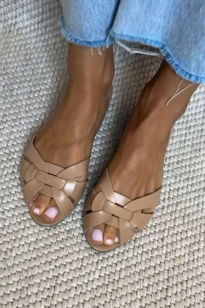 Casa Marbella™ | Sandalias Serafina Trenzadas Naturales