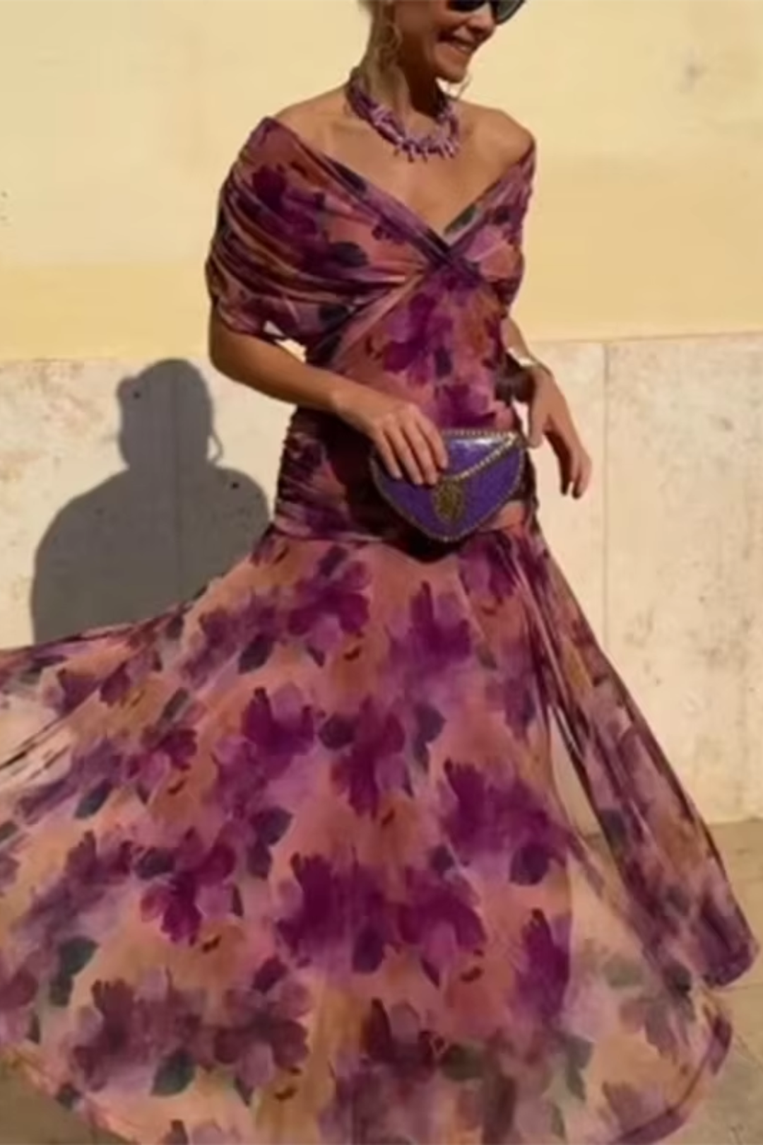 Casa Marbella™ | Vestido de Noche Hendrika en Color Coral