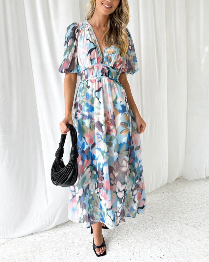 Casa Marbella™ | Vestido Celine con Estampado Floral