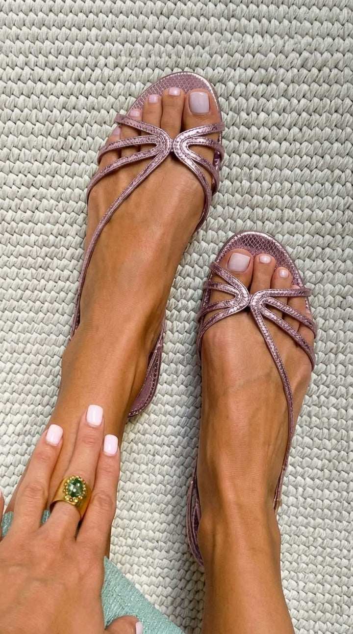 Casa Marbella™ | Sandalias Camille Doradas de Elegancia Veraniega