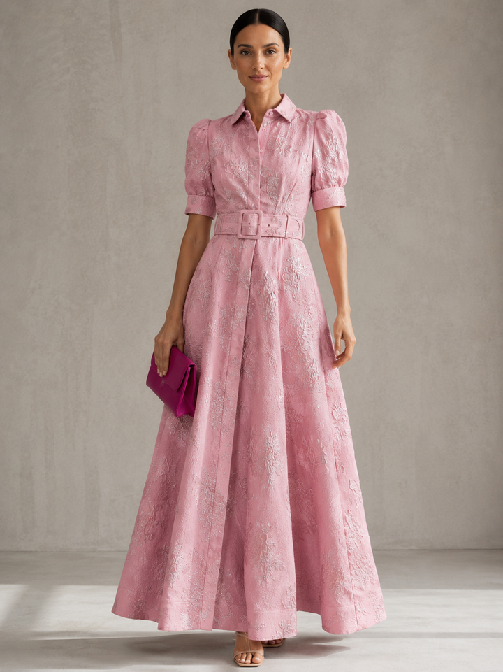 Casa Marbella™ | Vestido Corto Aria con Mangas Abullonadas