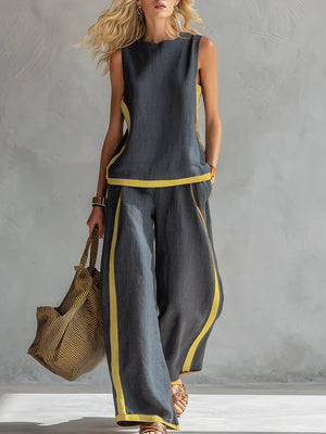 Casa Marbella™ | Conjunto Úrsula de Chaleco y Pantalón
