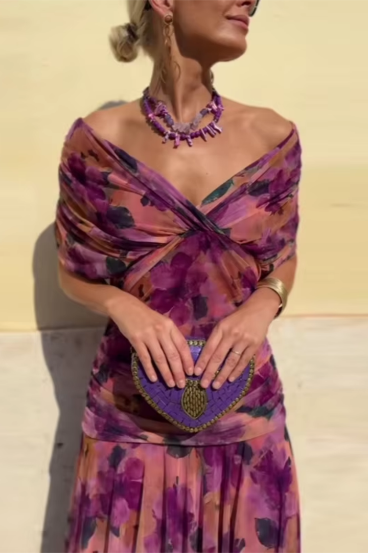 Casa Marbella™ | Vestido de Noche Hendrika en Color Coral