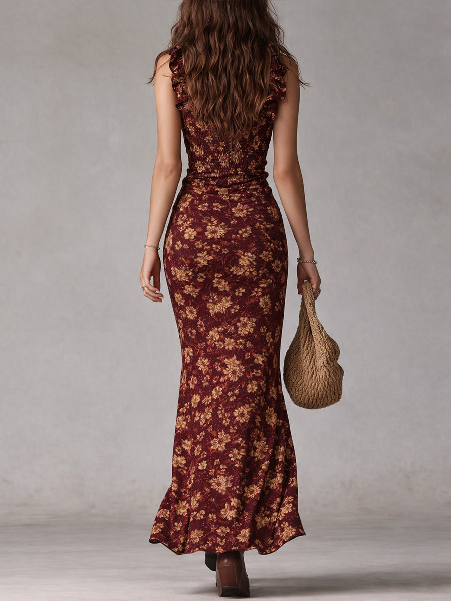 Casa Marbella™ | Vestido Largo Mayfair de Estilo Retro Elegante