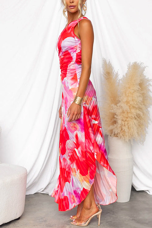 Casa Marbella™ | Vestido Yanira Plisado de Hombro Único