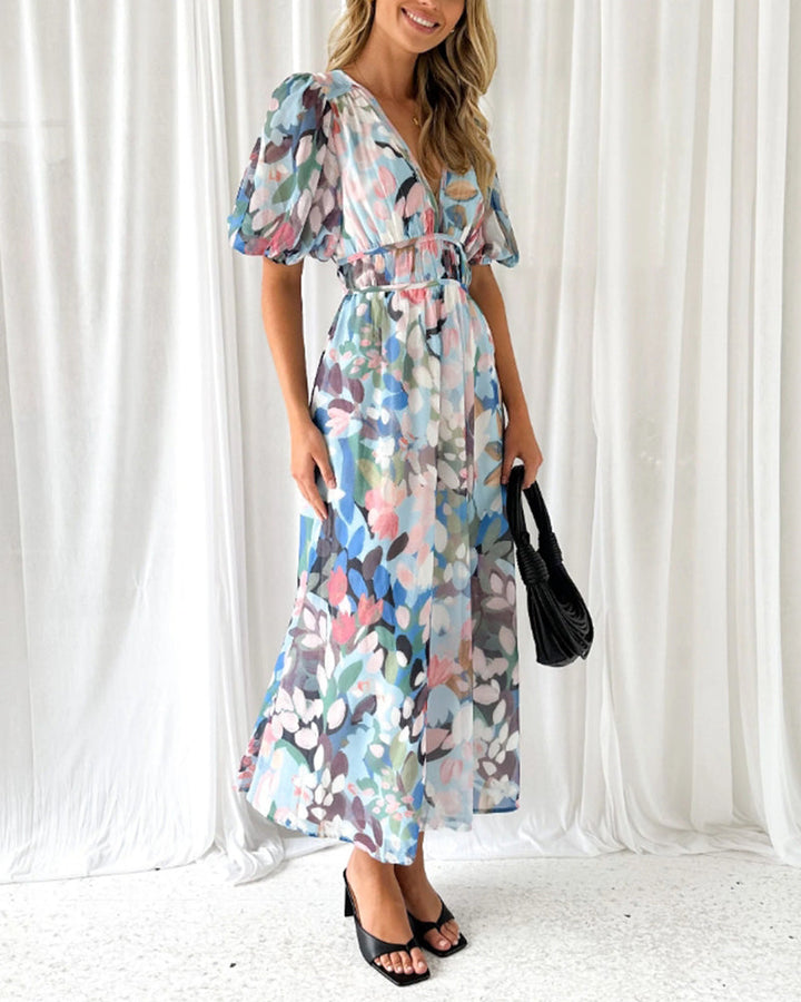 Casa Marbella™ | Vestido Celine con Estampado Floral