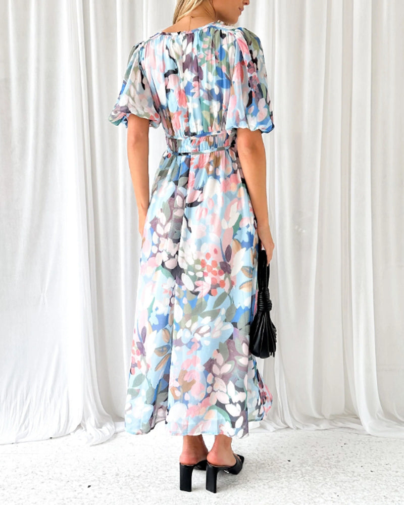 Casa Marbella™ | Vestido Celine con Estampado Floral