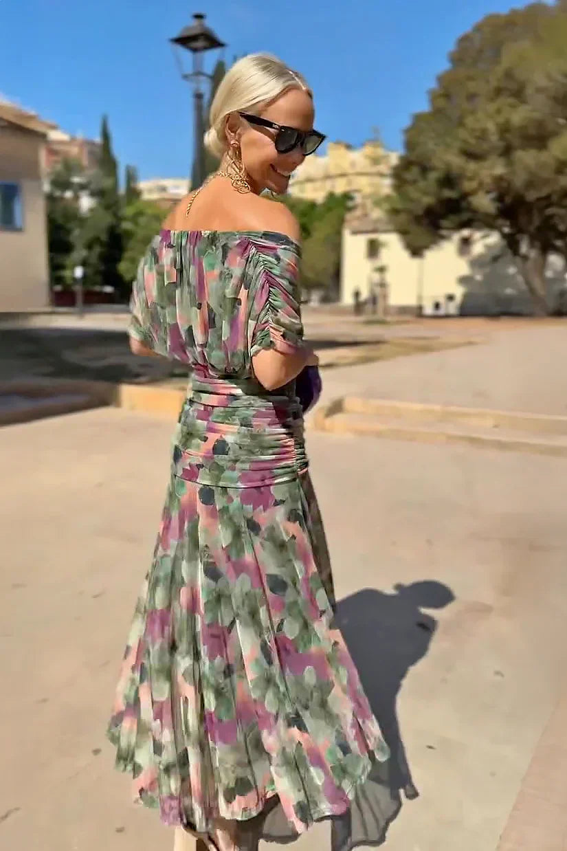 Casa Marbella™ | Vestido de Noche Hendrika en Color Coral