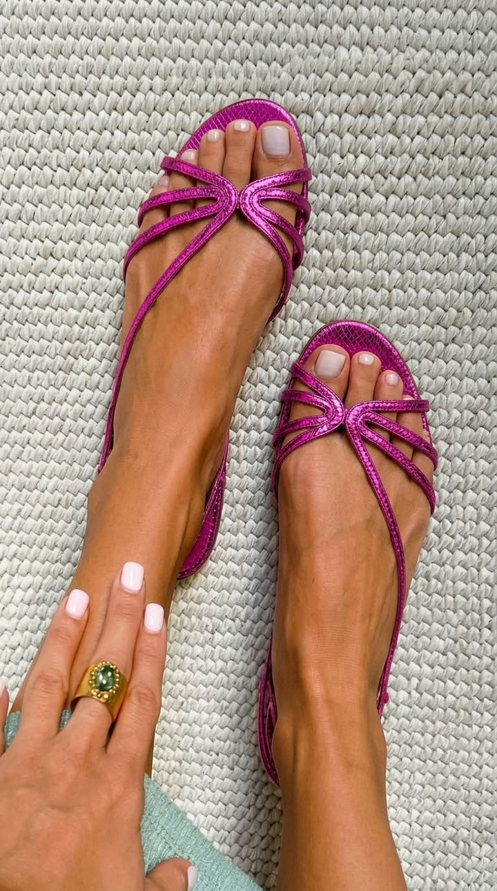 Camille™ | Sandalias Doradas, Elegancia Veraniega