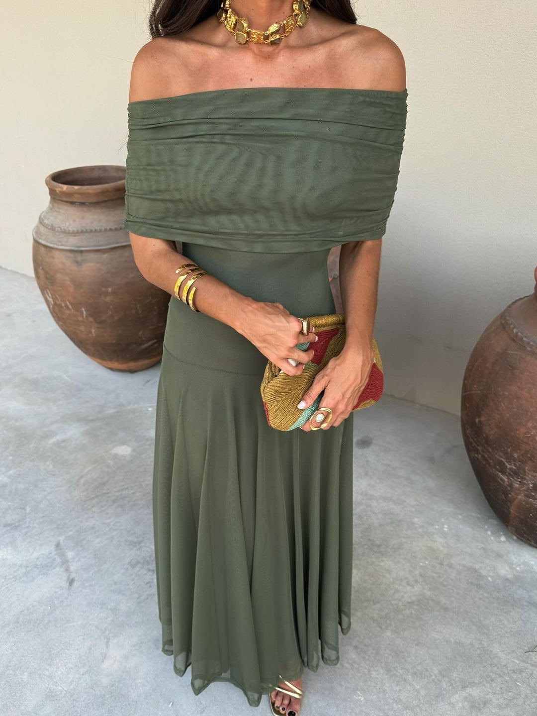 Casa Marbella™ | Vestido Simba Elegante en Tul de Seda