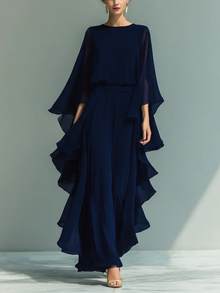 Aurora | Conjunto Elegante de Chiffon con Volantes