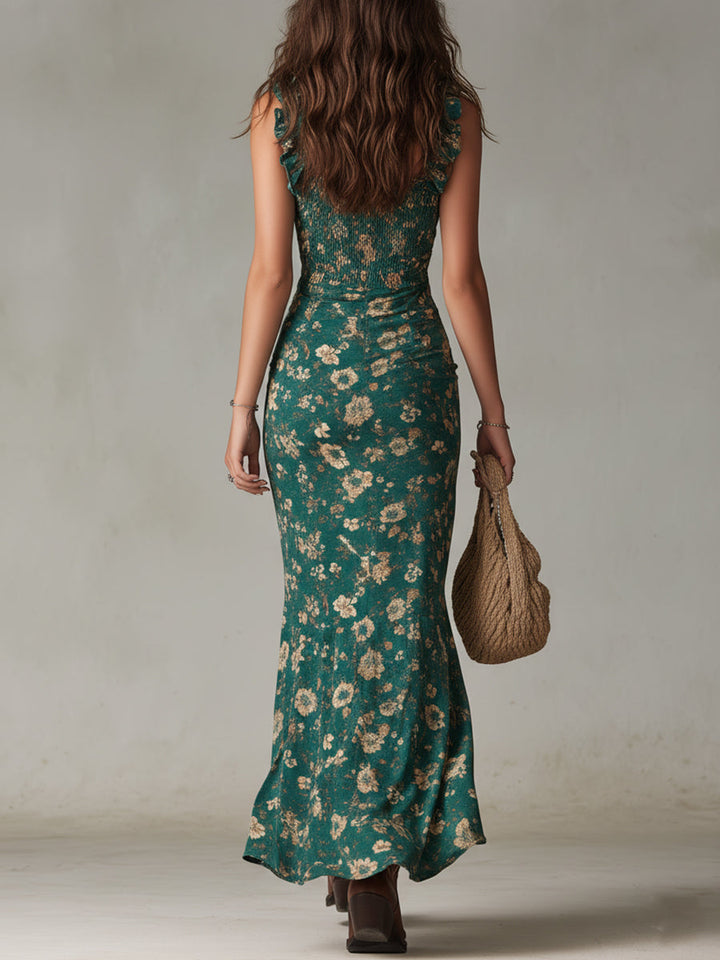 Casa Marbella™ | Vestido Largo Mayfair de Estilo Retro Elegante