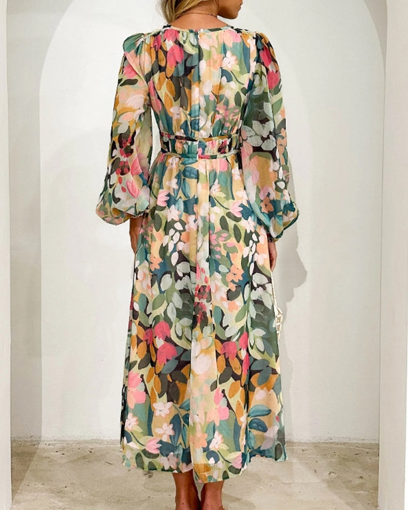 Casa Marbella™ | Vestido Celine con Estampado Floral