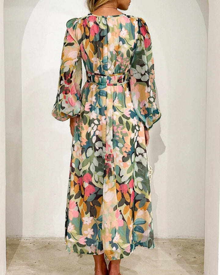 Casa Marbella™ | Vestido Celine con Estampado Floral