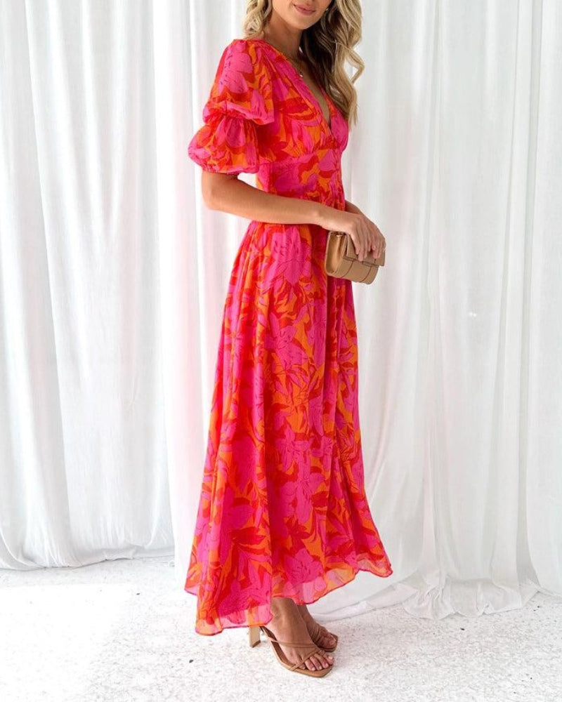 Casa Marbella™ | Vestido Maxi Armonía con Brillo Solar