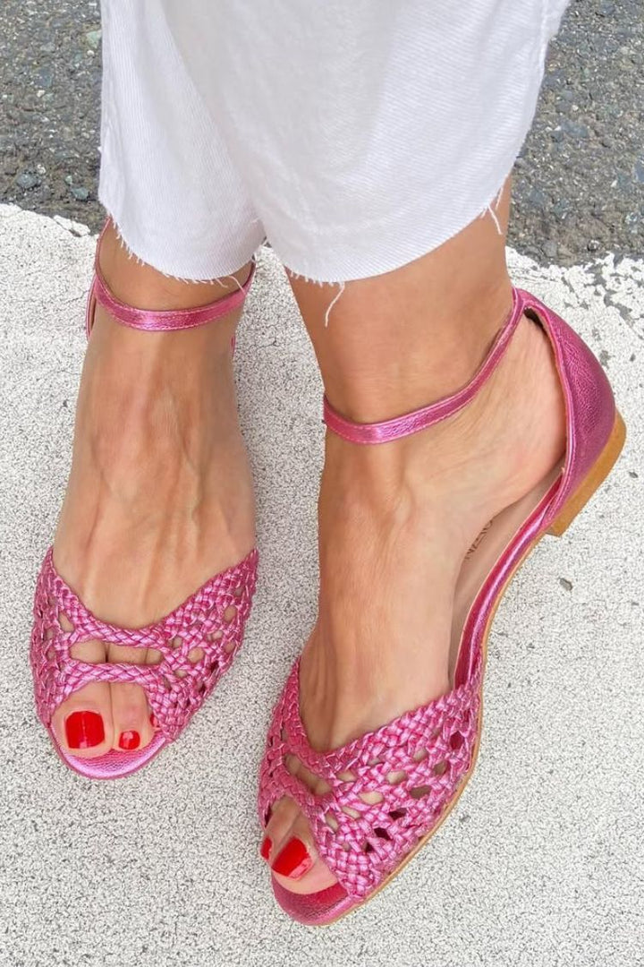 Isadora™ | Sandalias Trenzadas Doradas