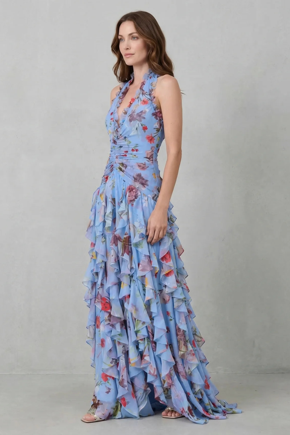 Casa Marbella™ | Ropa Larga Elegante con Cuello Halter