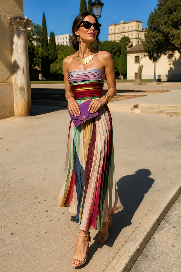 Casa Marbella™ | Vestido Largo Evelyn de Elegancia Atemporal