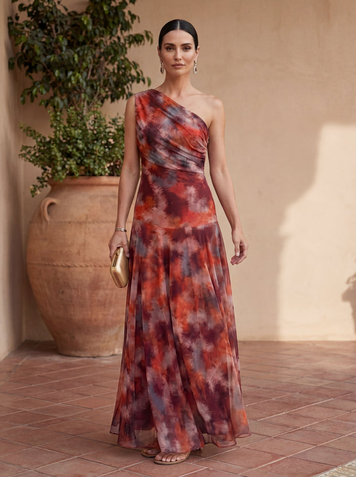Casa Marbella™ | Vestido largo fluido de satén y elegancia atemporal