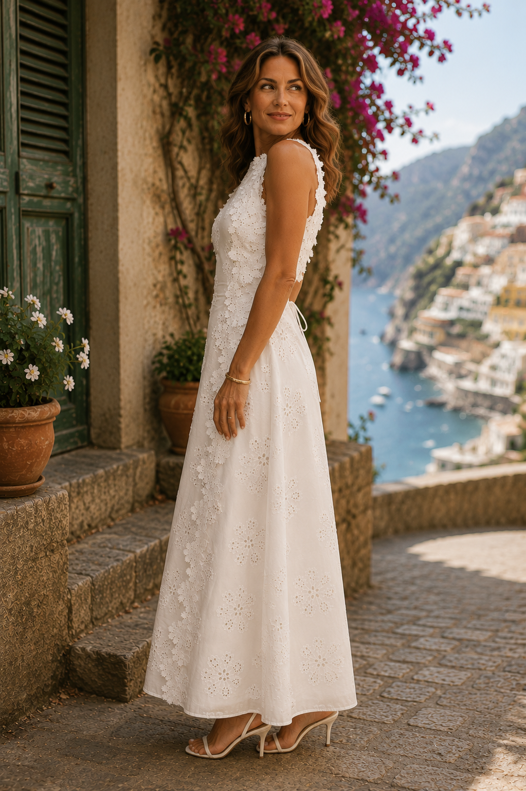 Casa Marbella™ | Vestido Maxi Della con Elegante Bordado