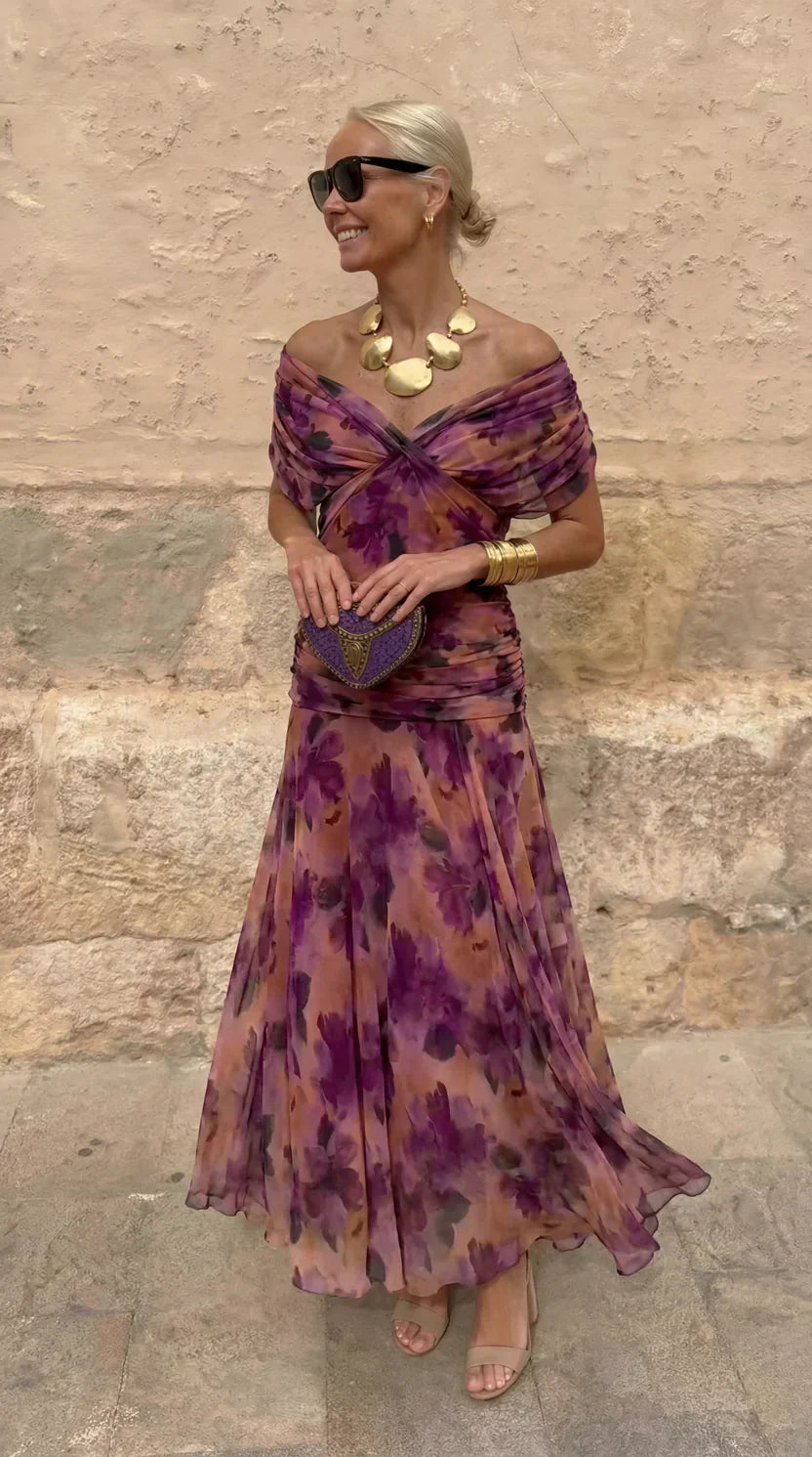 Casa Marbella™ | Vestido de Noche Hendrika en Color Coral