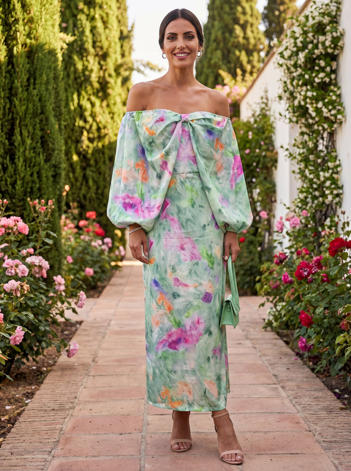Casa Marbella™ | Vestido Lindaraja Elegante en Tejido Lujoso