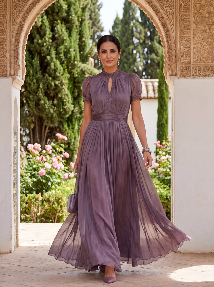 Casa Marbella™ | Ropa Larga Flavia en Tejido Lujoso