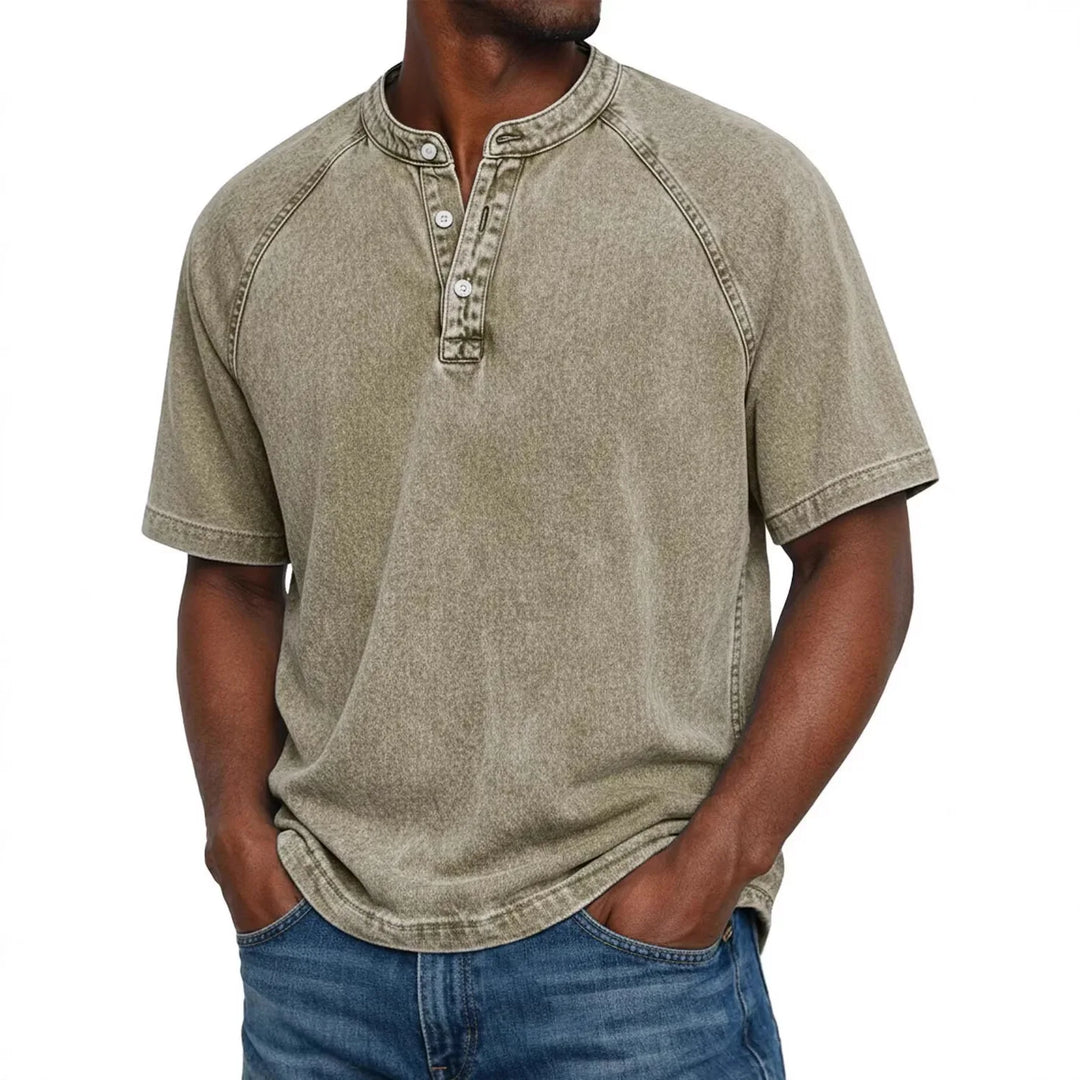 LuKa - Camisa vintage para hombre