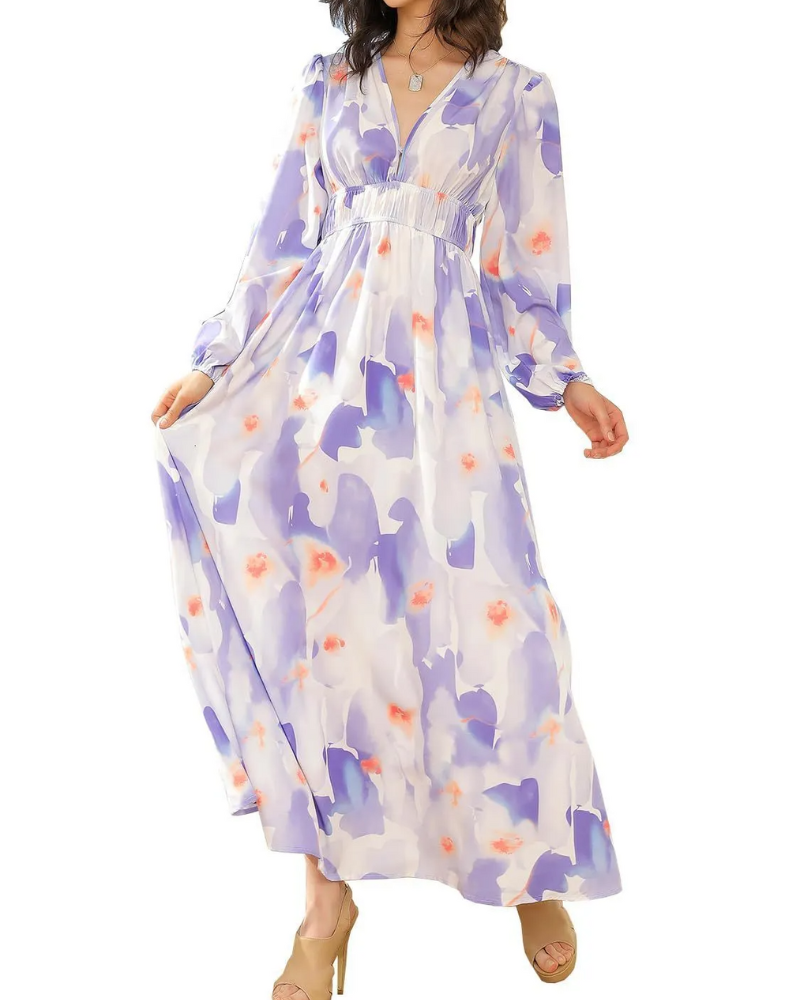 Casa Marbella™ | Vestido Celine con Estampado Floral