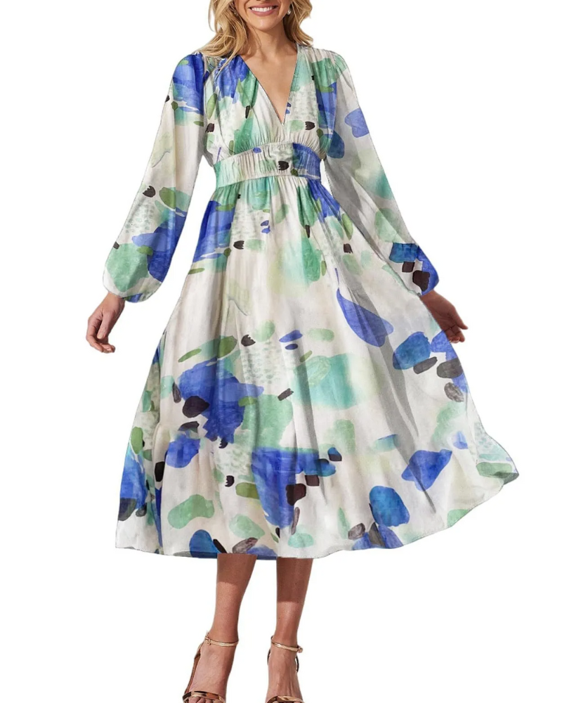 Casa Marbella™ | Vestido Celine con Estampado Floral