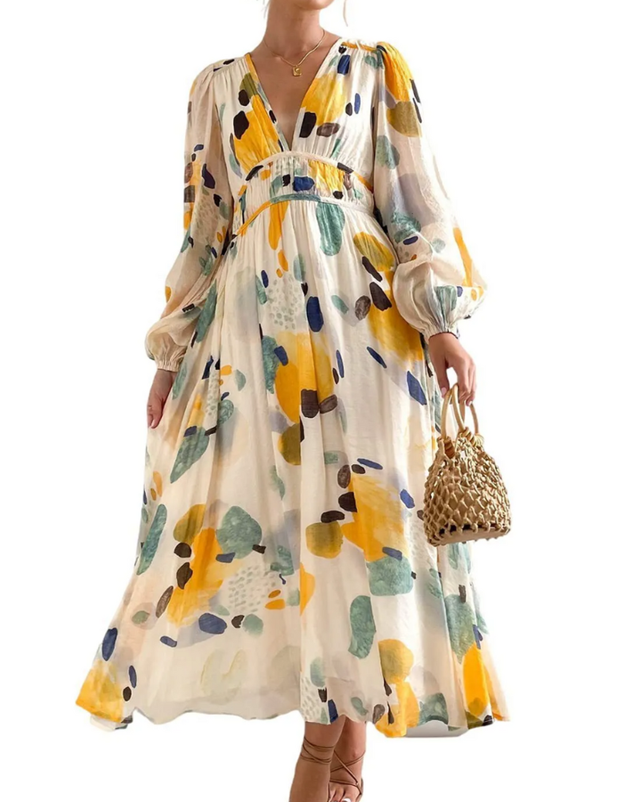 Casa Marbella™ | Vestido Celine con Estampado Floral