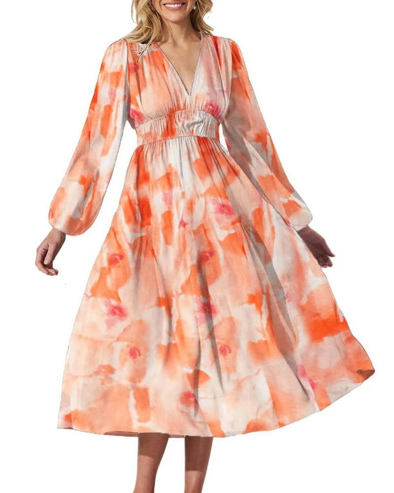 Casa Marbella™ | Vestido Celine con Estampado Floral