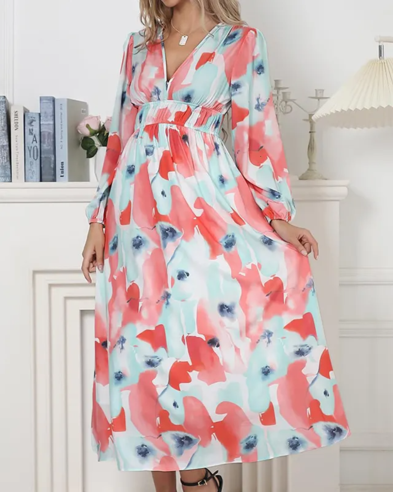 Casa Marbella™ | Vestido Celine con Estampado Floral