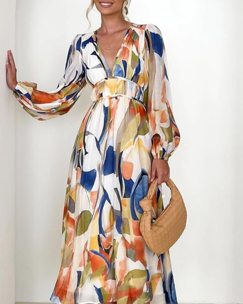 Casa Marbella™ | Vestido Celine con Estampado Floral