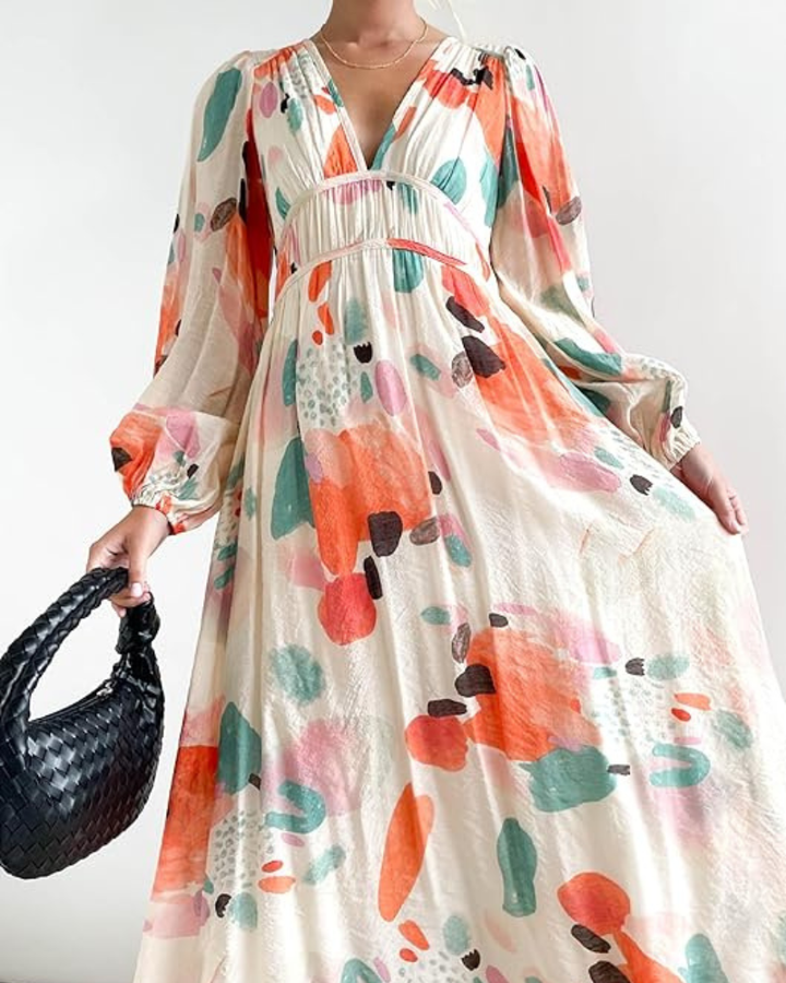 Casa Marbella™ | Vestido Celine con Estampado Floral
