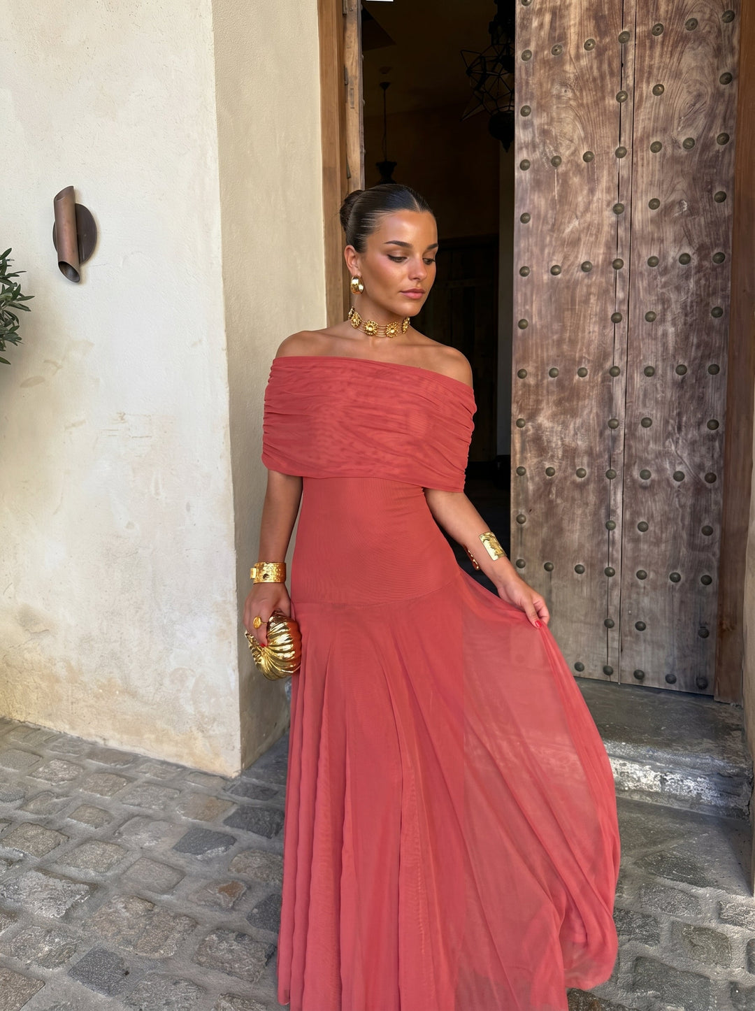 Casa Marbella™ | Robe Elegante Simba en Tul de Seda