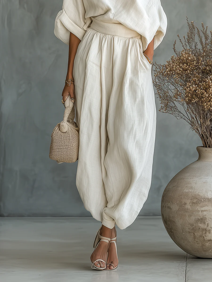 Casa Marbella™ | Conjunto Mila de 2 Piezas con Escote Bardot
