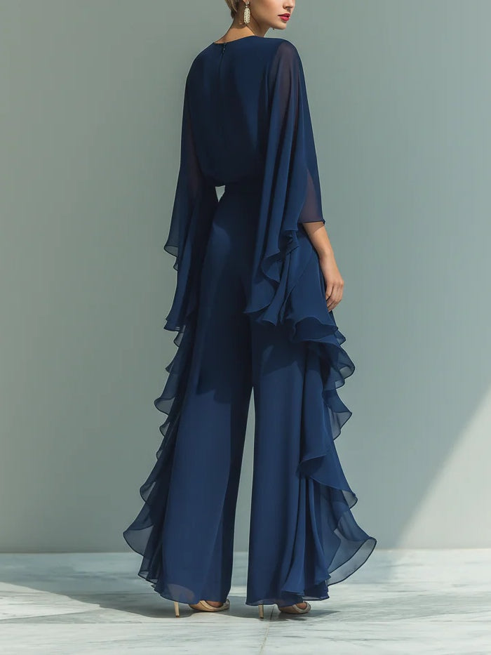 Aurora | Conjunto Elegante de Chiffon con Volantes