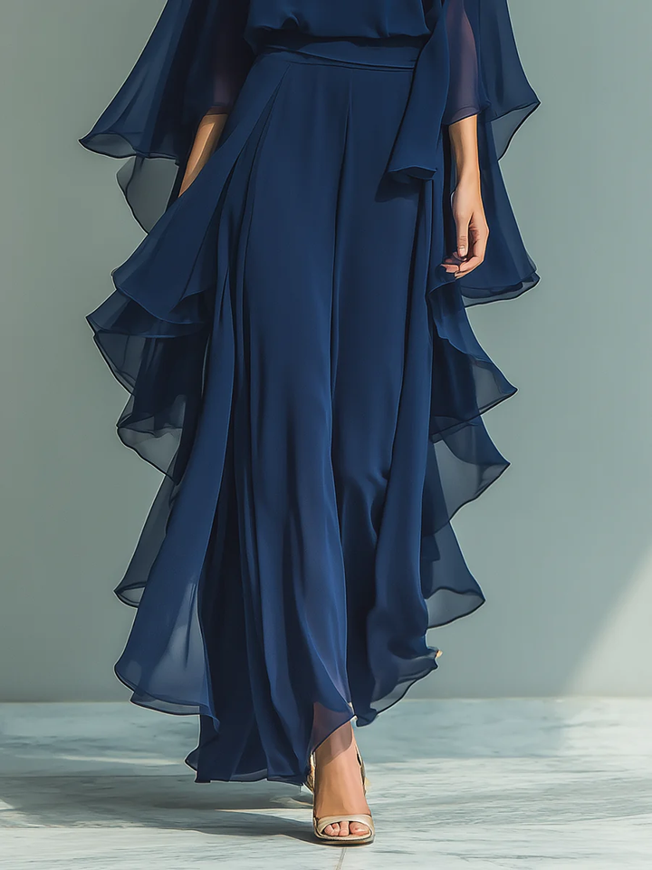 Aurora | Conjunto Elegante de Chiffon con Volantes