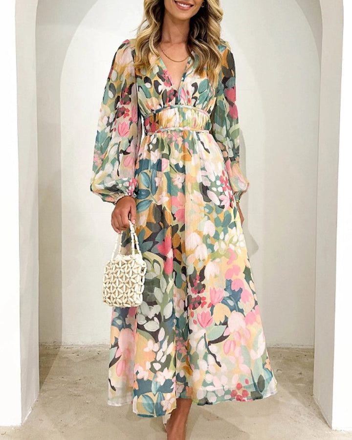 Casa Marbella™ | Vestido Celine con Estampado Floral