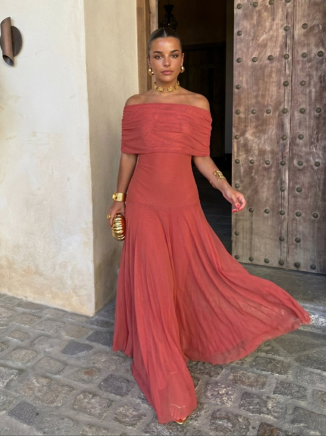 Casa Marbella™ | Robe Elegante Simba en Tul de Seda