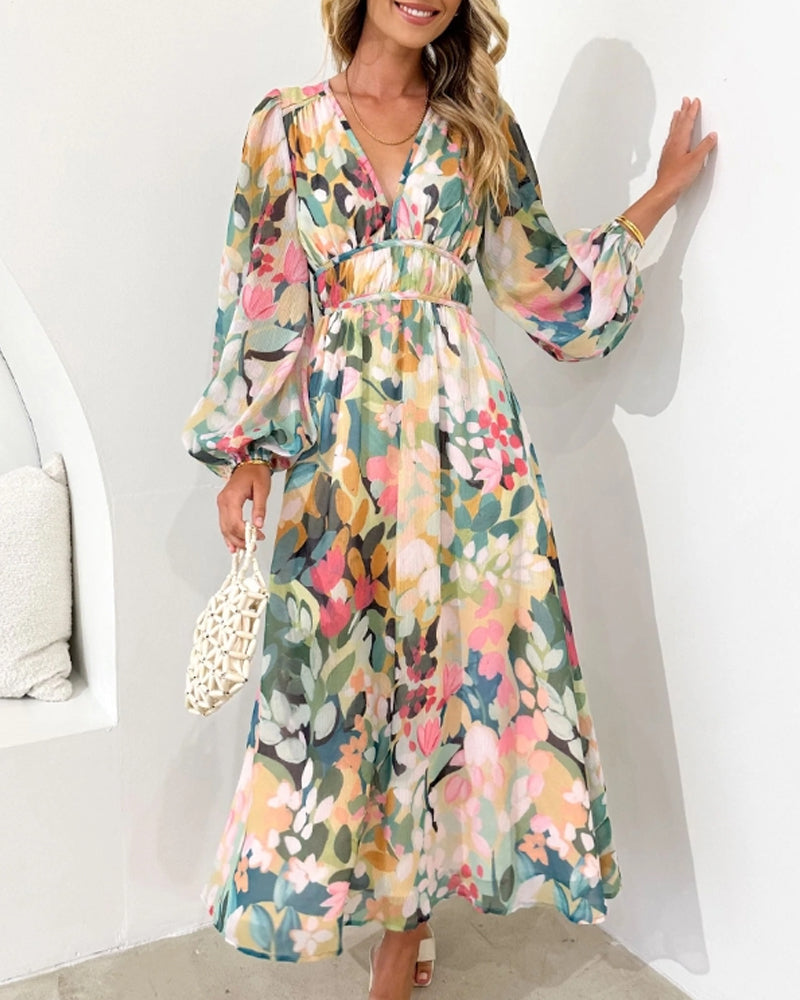 Casa Marbella™ | Vestido Celine con Estampado Floral