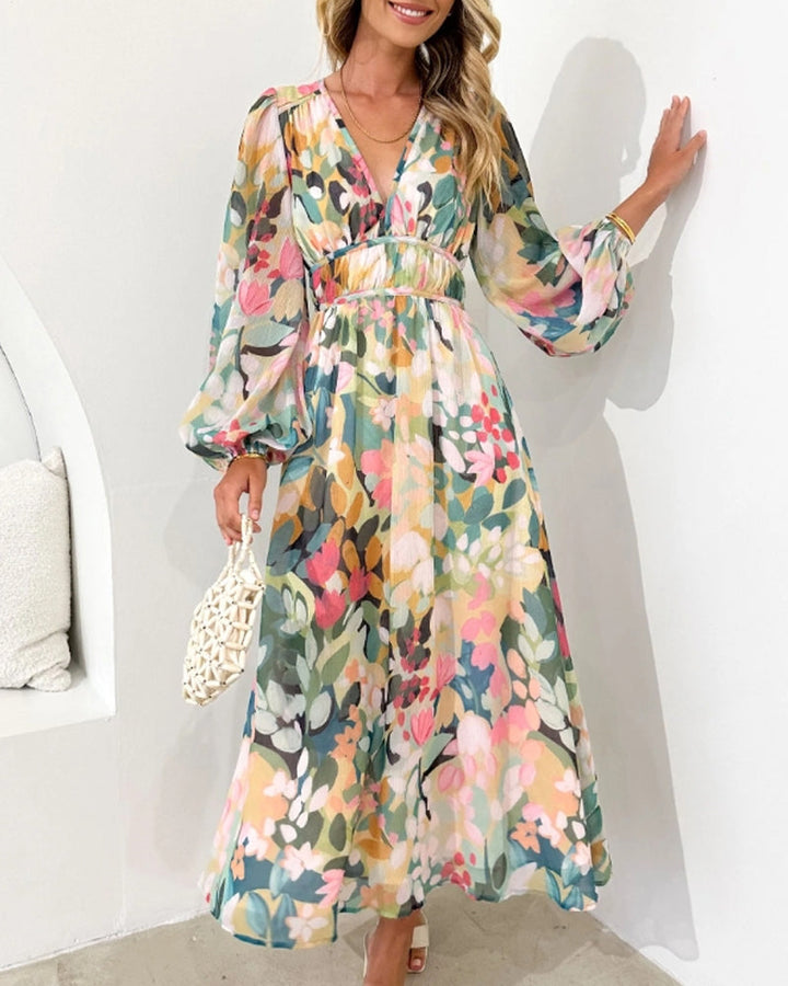 Casa Marbella™ | Vestido Celine con Estampado Floral