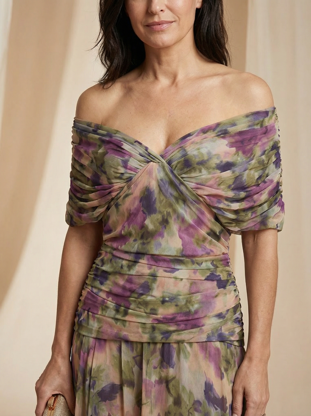 Casa Marbella™ | Vestido Santana Elegante de Seda