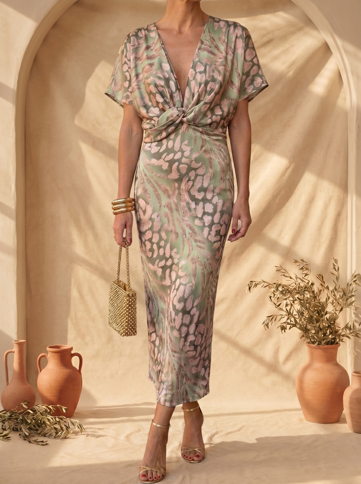 Casa Marbella™ | Vestido Antonella Elegante en Tejido Ligero y Fluido