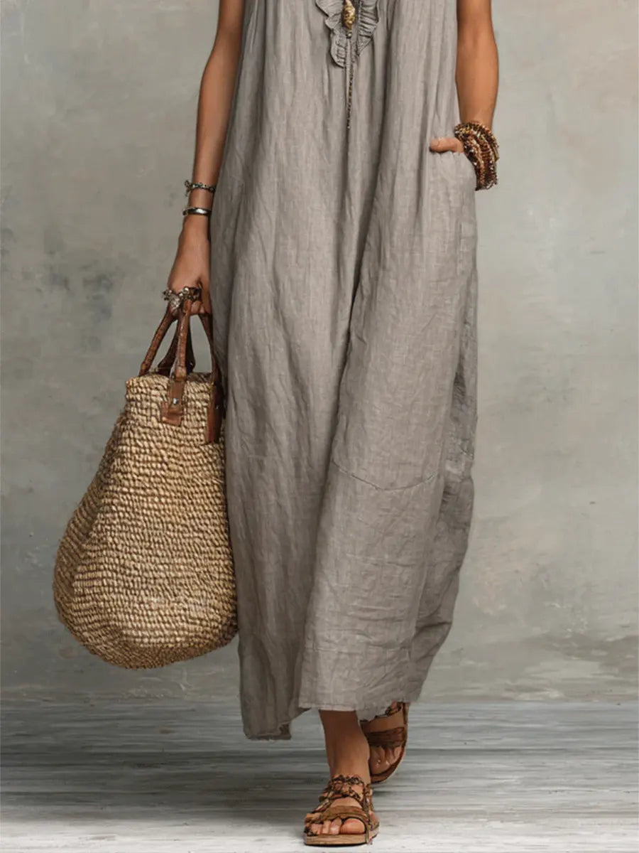 Casa Marbella™ | Vestido Largo Camélia de Estilo Bohemio
